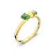 Bracelete Swarovski Lucent Fecho Magnético Verde Acabamento em Dourado