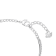Bracelete Swarovski Infinity Infinity Branca Lacado a Ródio