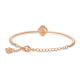 Bracelete Swarovski Sparkling Dance Trevo de Quatro Folhas Rosa Lacado a Rosa Dourado