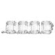 Extensor Swarovski Millenia Lapidação octogonal Branco Lacado a ródio