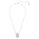 Pingente Swarovski Sublima Lapidação redonda Branco Lacado a ródio