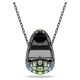 Pingente Swarovski Sublima Lapidação redonda Multicor Lacada a ródio