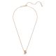 Pingente Swarovski Hyperbola Combinação de lapidações Branco Lacado a rosa dourado