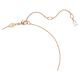 Pingente Swarovski Hyperbola Combinação de lapidações Branco Lacado a rosa dourado