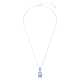 Pingente Swarovski Millenia Lapidação octogonal Azul Lacado a ródio