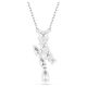 Pingente Swarovski Matrix Combinação de lapidações Branco Lacado a ródio