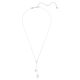 Pingente Swarovski Dextera Lapidação redonda Esfera e cubo Branco Lacado a ródio