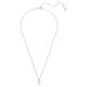 Pingente Swarovski Matrix Crystal Pearl Lapidação redonda Branco Lacado a ródio