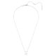 Pingente Swarovski Stilla Lapidação octogonal Branco Lacado a ródio