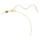 Pingente Swarovski Stilla Lapidação quadrada Branco Lacado a dourado