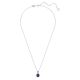 Pingente Swarovski Birthstone Lapidação quadrada Setembro Azul Lacado a ródio