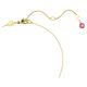 Pingente Swarovski Gema Combinação de lapidações Crystal pearl Flor Rosa Lacado a dourado