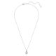 Pingente Swarovski Birthstone Lapidação quadrada Março Azul Lacado a ródio
