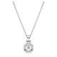 Pingente Swarovski Birthstone Lapidação quadrada Abril Branco Lacado a ródio