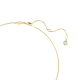 Colar Swarovski Imber Lapidação redonda Azul-claro Lacado a dourado