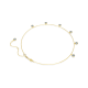 Colar Swarovski Imber Lapidação redonda Azul-claro Lacado a dourado