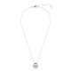 Pingente Swarovski Idyllia Concha Azul Lacado a ródio