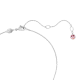 Pingente Swarovski Idyllia Flor Rosa Lacado a ródio