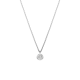 Pendente layered Meteora Branco Lacado a ródio