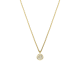 Pendente layered Meteora Branco Lacado a dourado