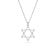 Pingente Swarovski Insigne Lapidação redonda Estrela Branco Lacado a ródio