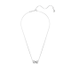 Pingente Swarovski Hyperbola Pavé Infinity Branco Lacado a ródio