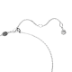Pingente Swarovski Hyperbola Pavé Infinity Branco Lacado a ródio
