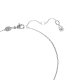 Pingente Swarovski Hyperbola Coração Branco Lacado a ródio