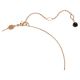 Pingente Swarovski Swan Cisne Pequeno Preto Lacado a rosa dourado 