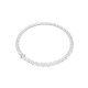 Colar Swarovski Matrix Lapidação pera Branco Lacado a ródio