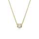 Pingente Swarovski Imber Lapidação redonda Branco Lacado a dourado
