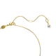 Pingente Swarovski Imber Lapidação redonda Branco Lacado a dourado