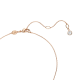 Pingente Swarovski Meteora Branco Lacado a rosa dourado