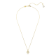 Pingente Swarovski Meteora Branco Lacado a dourado