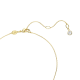Pingente Swarovski Meteora Branco Lacado a dourado