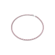 Colar Swarovski Matrix Tennis Lapidação redonda Rosa Lacado a ródio