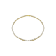 Colar Swarovski Matrix Tennis Lapidação redonda Branco Lacado a dourado