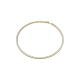 Colar Swarovski Matrix Tennis Lapidação redonda Branco Lacado a dourado