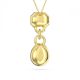Pingente Swarovski Dextera Combinação de lapidações Branco Lacado a dourado