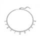 Colar Swarovski Dextera Combinação de lapidações Branco Lacado a ródio