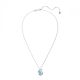 Pingente Swarovski Iconic Swan Cisne Médio Azul Lacado a ródio