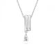 Pingente Swarovski Dextera Combinação de lapidações Branco Lacado a ródio