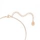 Pingente Swarovski Originally Branco Lacado a rosa dourado