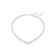 Colar Swarovski Mesmera Combinação de lapidações Branco Lacado a ródio