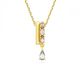Pingente Swarovski Dextera Combinação de lapidações Branco Lacado a dourado