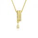 Pingente Swarovski Dextera Combinação de lapidações Branco Lacado a dourado