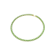 Colar Swarovski Matrix Tennis Lapidação redonda Médio Verde Lacado a dourado