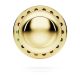 Alfinete Swarovski de lapela Matrix Lapidação redonda Lacado a dourado