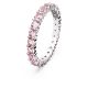Anel Swarovski Matrix Lapidação redonda Rosa Lacado a ródio 55