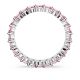 Anel Swarovski Matrix Lapidação redonda Rosa Lacado a ródio 55